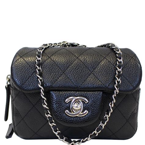 chanel small crossbody black|chanel mini flap bag price.